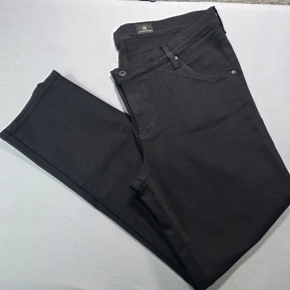 AG Adriano Goldschmied Maternity Prima Cigarette Leg Black Jeans 32R